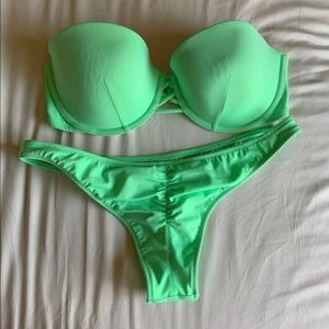 Green Victoria’s Secret Bikini Set 32DD and Small